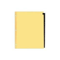 Dividers|Staples Numeric Leather Dividers, 31-Tab, Red (13499/11327)