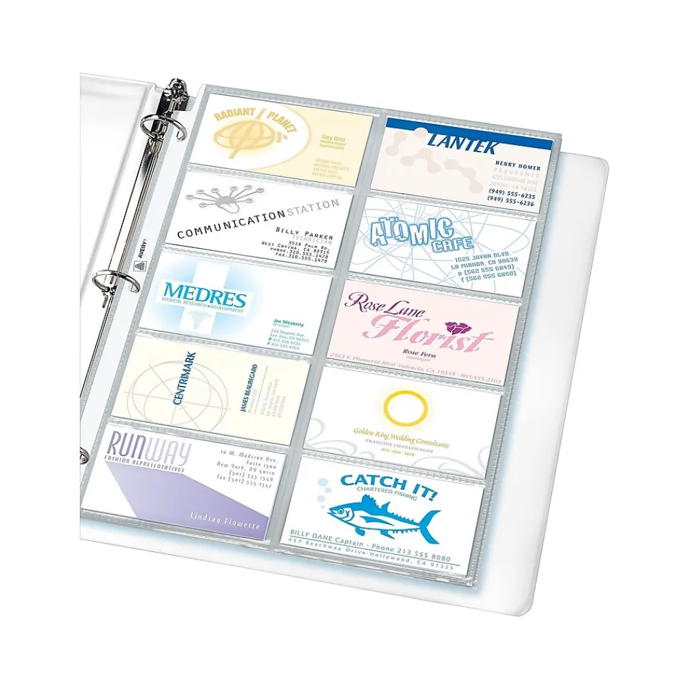 Sheet Protectors|Staples Pages, Clear, 20 Card Capacity, 10/Pack (15934)