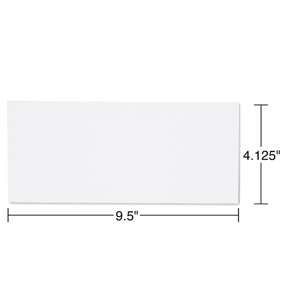 Best Staples Premium Gummed #10 Business Envelopes, 4 1/8" x 9 1/2", White, 500/Box (19264VP)