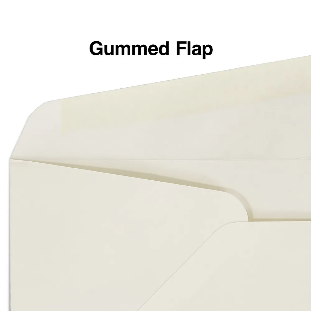 Best Staples Premium Gummed #10 Business Envelopes, 4 1/8" x 9 1/2", Ivory, 500/Box (918211/19420)