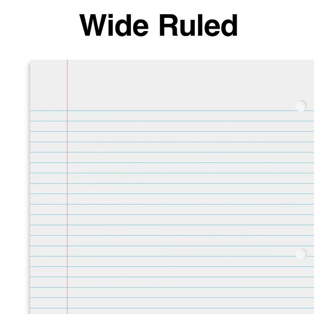Subject Notebooks|Staples Premium 1-Subject Notebook, 8" x 10.5", Wide Ruled, 100 Sheets, Green, 12/Carton (TR51452CT)