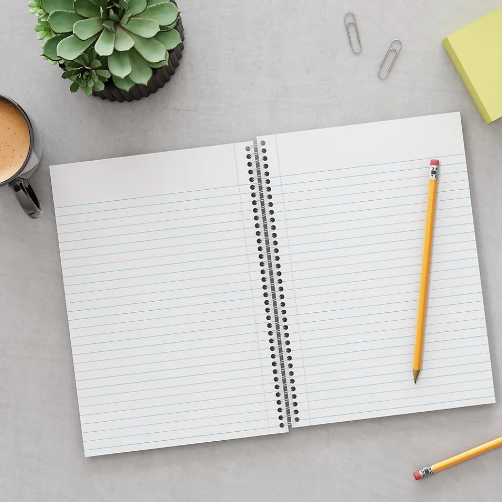 Subject Notebooks|Staples Premium 3-Subject Notebook, 5.88" x 9.5", College Ruled, 138 Sheets, Blue (ST58352)