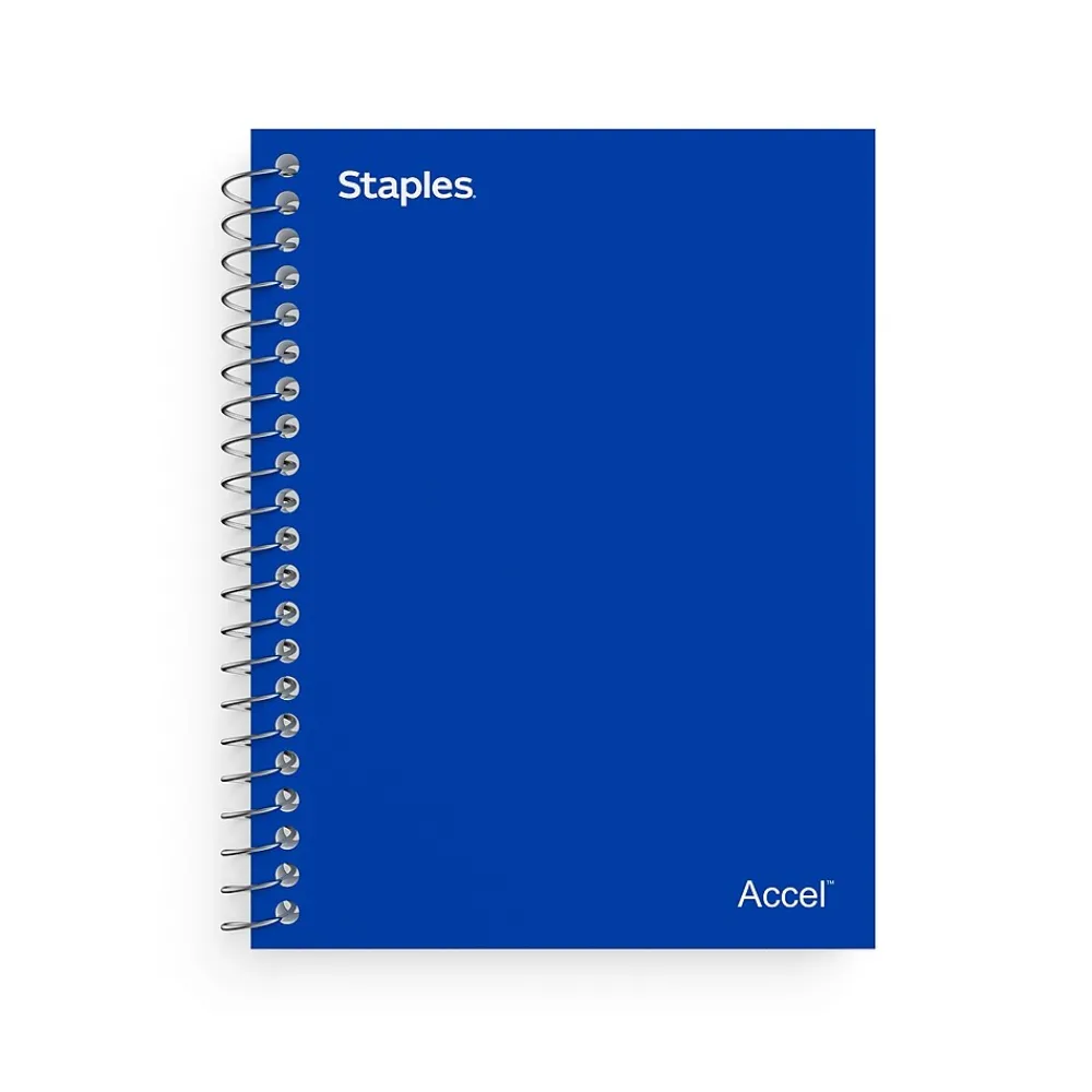Subject Notebooks|Staples Premium 1-Subject Notebook, 3.5" x 5.5", College Ruled, 200 Sheets, (TR58289) Blue
