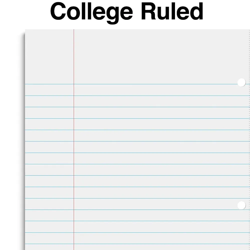 Subject Notebooks|Staples Premium 3-Subject Notebook, 8.5" x 11", College Ruled, 150 Sheets, (ST58330) Blue