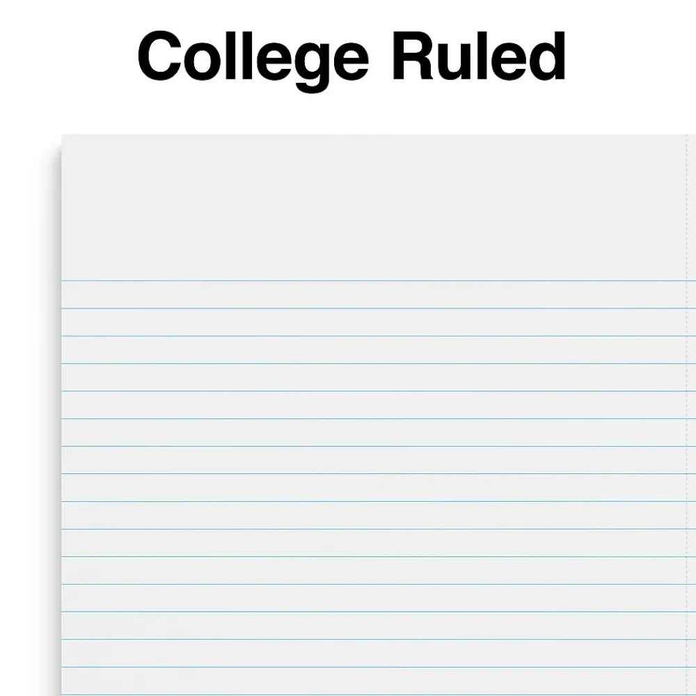 Subject Notebooks|Staples Premium 1-Subject Notebook, 5.875" x 9", College Ruled, 100 Sheets, Brown (ST52120N)