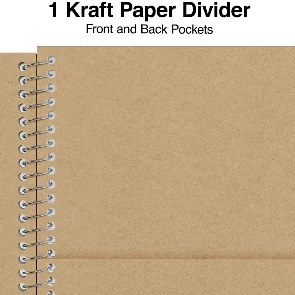 Subject Notebooks|Staples Premium 1-Subject Notebook, 5.875" x 9", College Ruled, 100 Sheets, Brown (ST52120N)