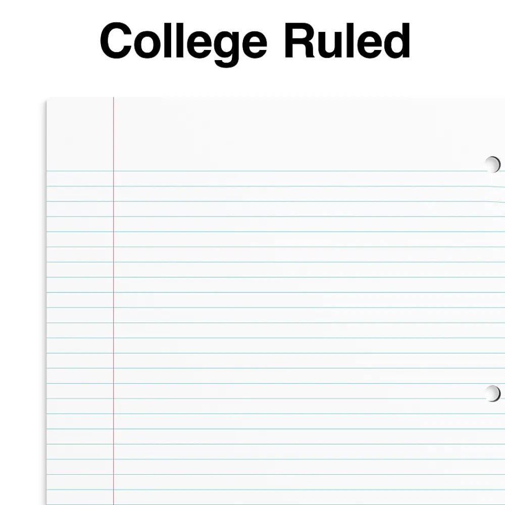 Subject Notebooks|Staples Premium 1-Subject Notebook, 8.5" x 11", College Ruled, 100 Sheets, (ST20950D) Black