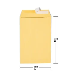 New Staples QuickStrip EasyClose Kraft Self Seal #1 Catalog Envelopes, 6