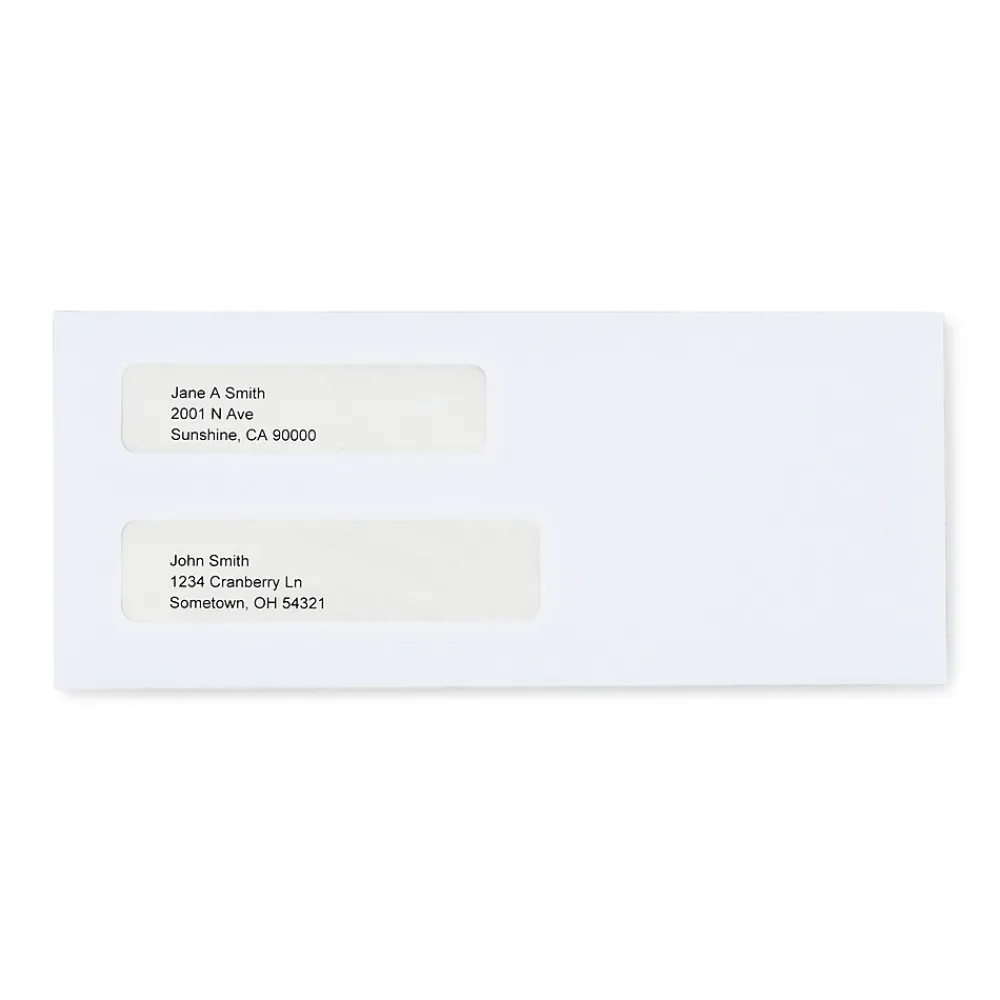 New Staples Reveal N Seal Self Seal Security Tinted #8 Business Envelope, 3 5/8" x 8 5/8", White, 300/Box (67539S)