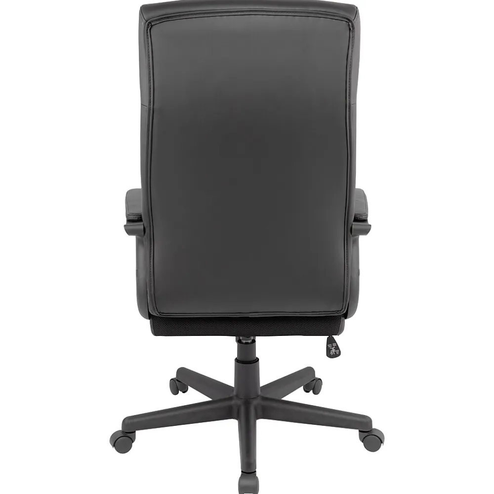 Ergonomic Chairs*Staples Rutherford Luxura Ergonomic Faux Leather Swivel Manager Chair, (ST45608V-CC) Black