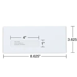 Outlet Staples Security Tinted #8 5/8 Business Envelopes, 3 5/8