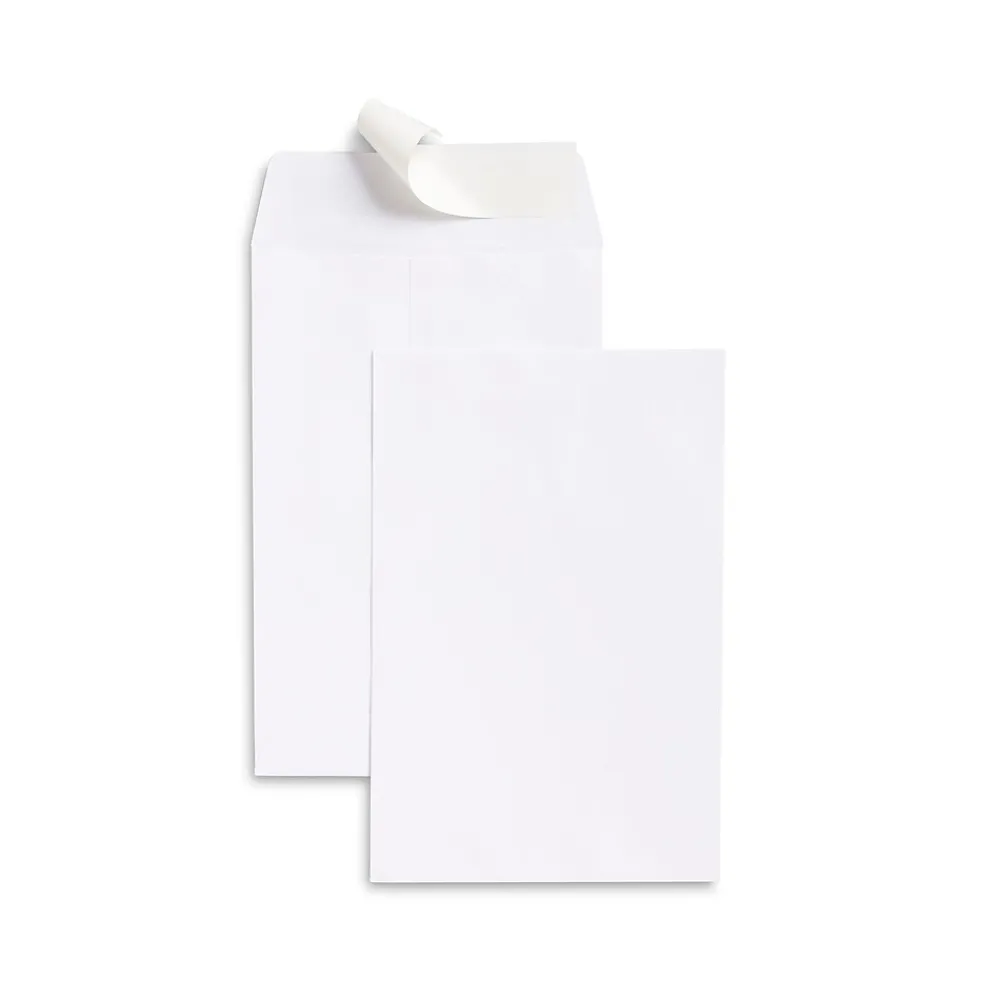 Online Staples Self Seal Catalog Envelope, 6" x 9", White, 12/Pack (594414/19007)