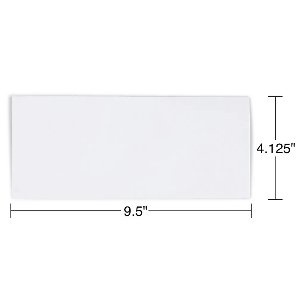 Clearance Staples Self Seal Self Seal Security Tinted #10 Business Envelopes, 4 1/8" x 9 1/2", White, 500/Box (ST511289-CC)