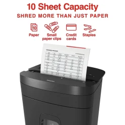 Outlet Staples 10-Sheet Micro-Cut Multi-Media Shredder (ST62150)