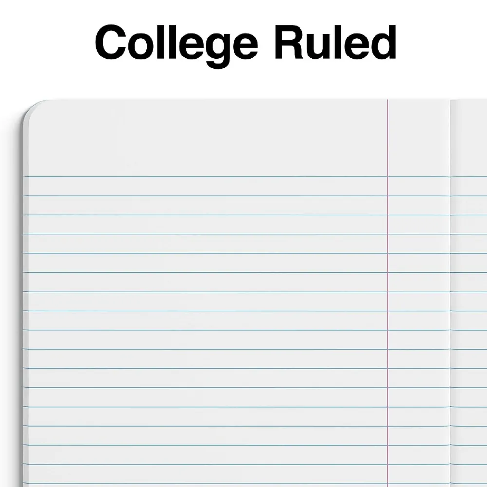 Composition Notebooks|Staples Small Composition Notebook, 5" x 7", College Ruled, 80 Sheets, (ST24491) Pink