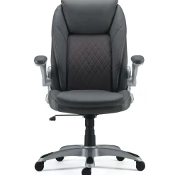 Office Chairs*Staples Sorina Ergonomic Bonded Leather Swivel Executive Chair, Grey (53253) Gray