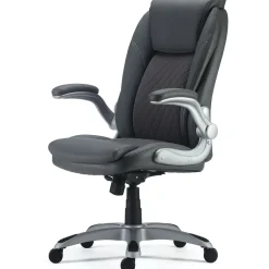 Office Chairs*Staples Sorina Ergonomic Bonded Leather Swivel Executive Chair, Grey (53253) Gray