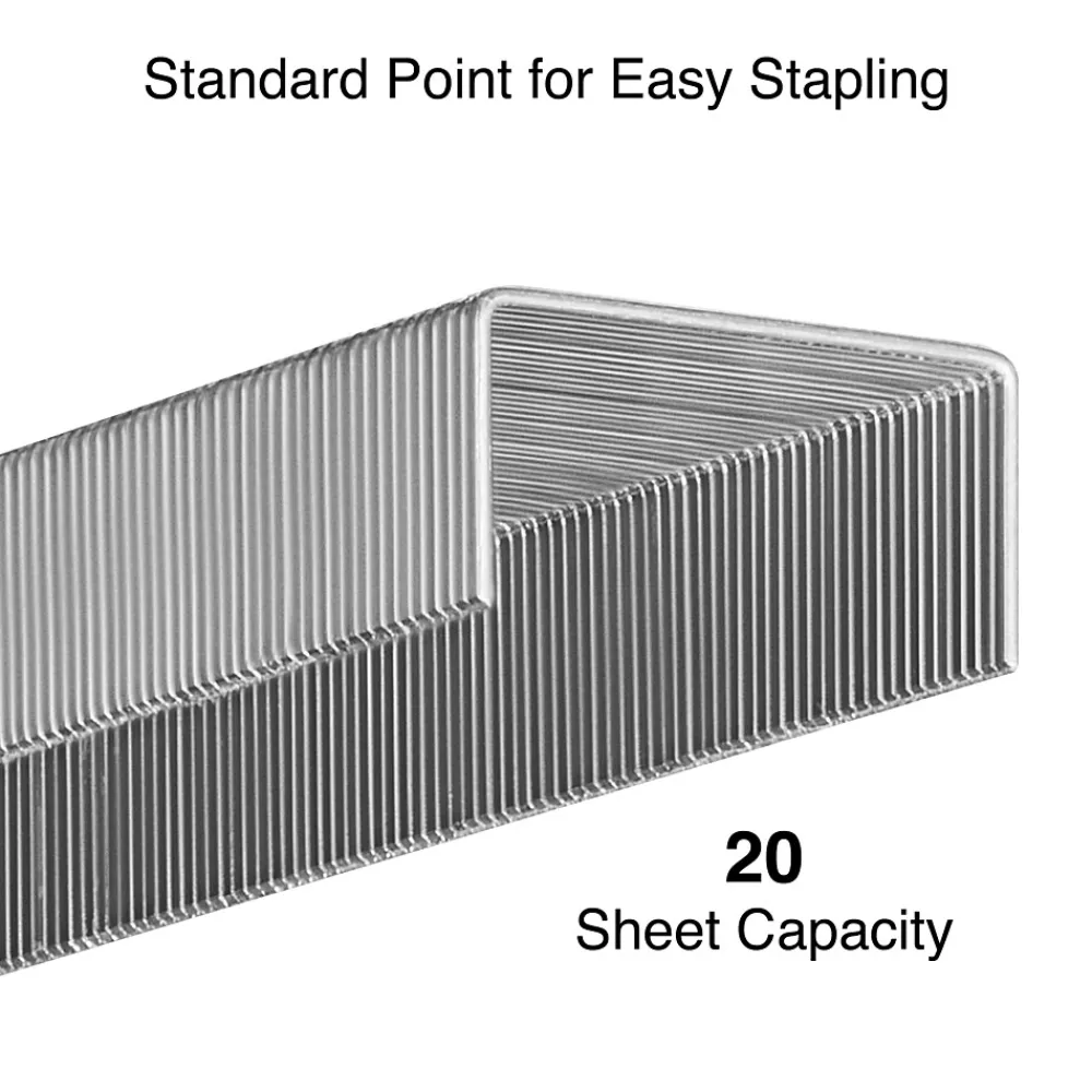 Staples|Staples Standard , 1/4" Leg Length, 5000/Box, 5/Pack (TR58092)