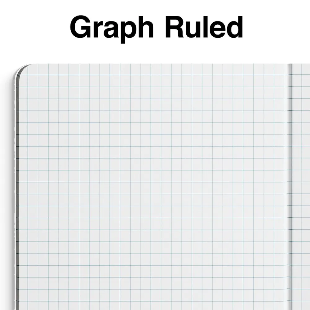 Composition Notebooks|Staples 1-Subject Composition Notebooks, 7.5" x 9.75", Graph Ruled, 80 Sheets, /White (ST55070C) Blue