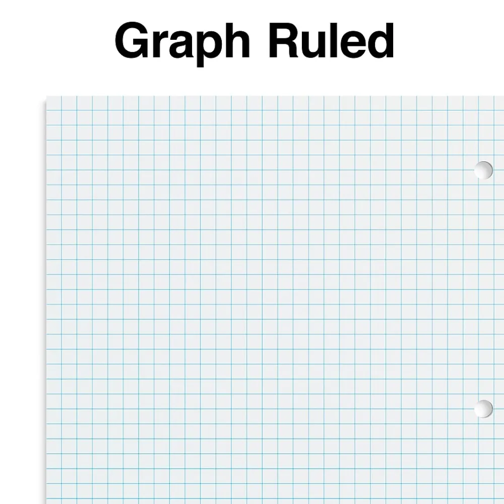 Subject Notebooks|Staples 1-Subject Notebook, 8" x 10.5", Graph Ruled, 70 Sheets, (ST23987C) Green