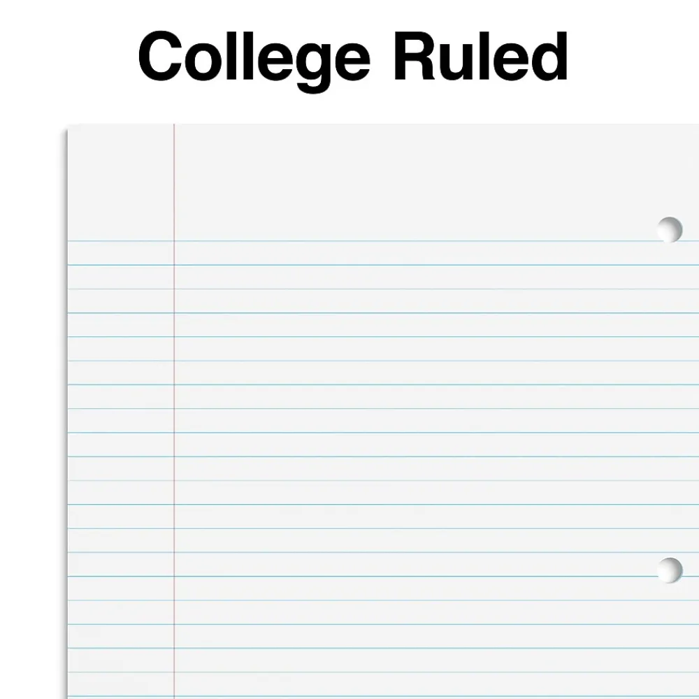 Subject Notebooks|Staples 1-Subject Notebooks, 8" x 10.5", College Ruled, 70 Sheets, Assorted Colors (ST54891C)