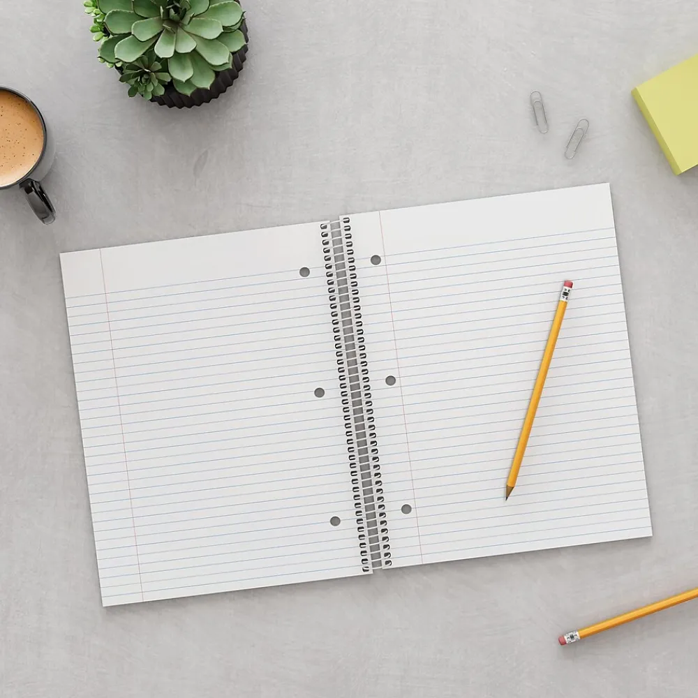 Subject Notebooks|Staples ® 5-Subject Subject Notebooks, 8.5" x 11", College Ruled, 200 Sheets, Assorted (10467M-CC)