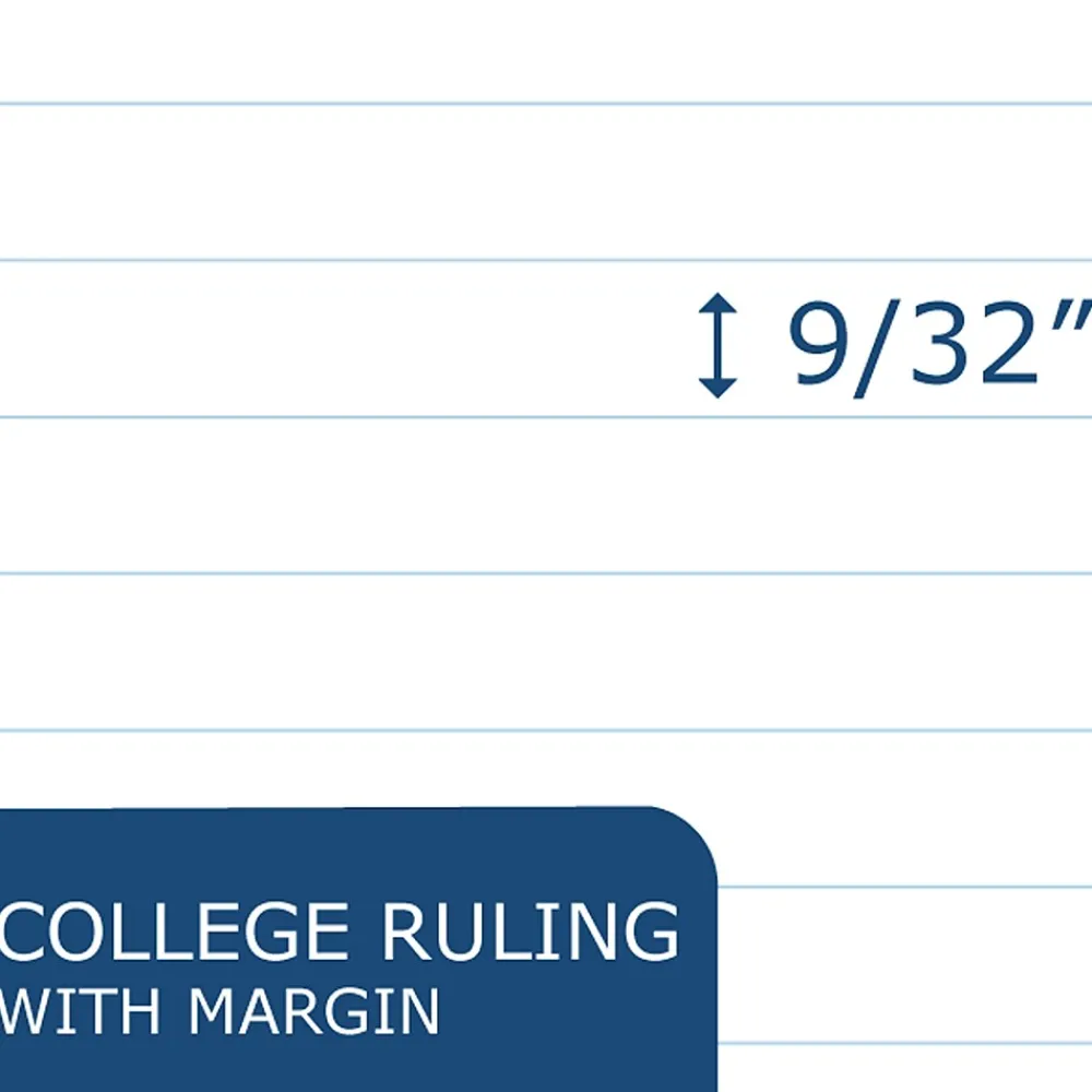 Subject Notebooks|Staples 5-Subject Subject Notebooks, 8.5" x 11", College Ruled, 200 Sheets (11197)
