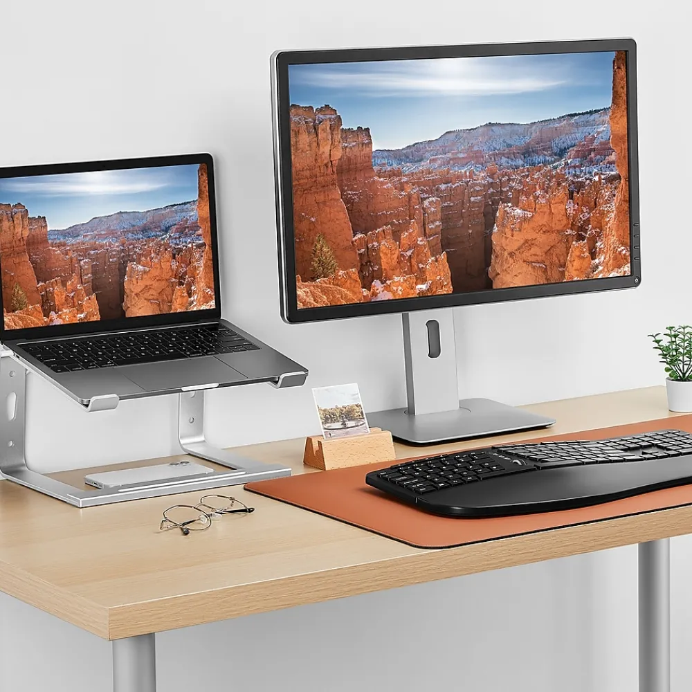 11.2 x 10.2 Aluminum Laptop Stand, (ST62653)<Staples TECH Clearance