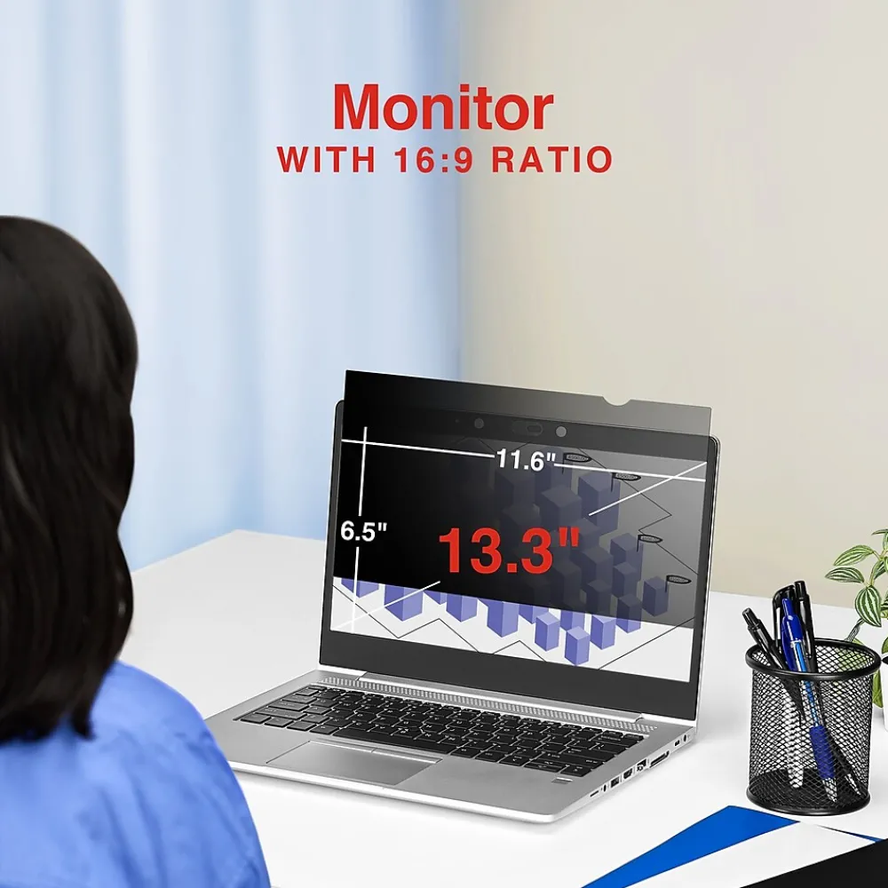 Anti-Glare Privacy Filter for 13.3" Laptop (16:9) (ST62130)<Staples TECH Clearance