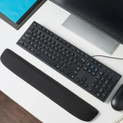 Hot Staples TECH Foam Non-Skid Wrist Rests, Black (ST61827)