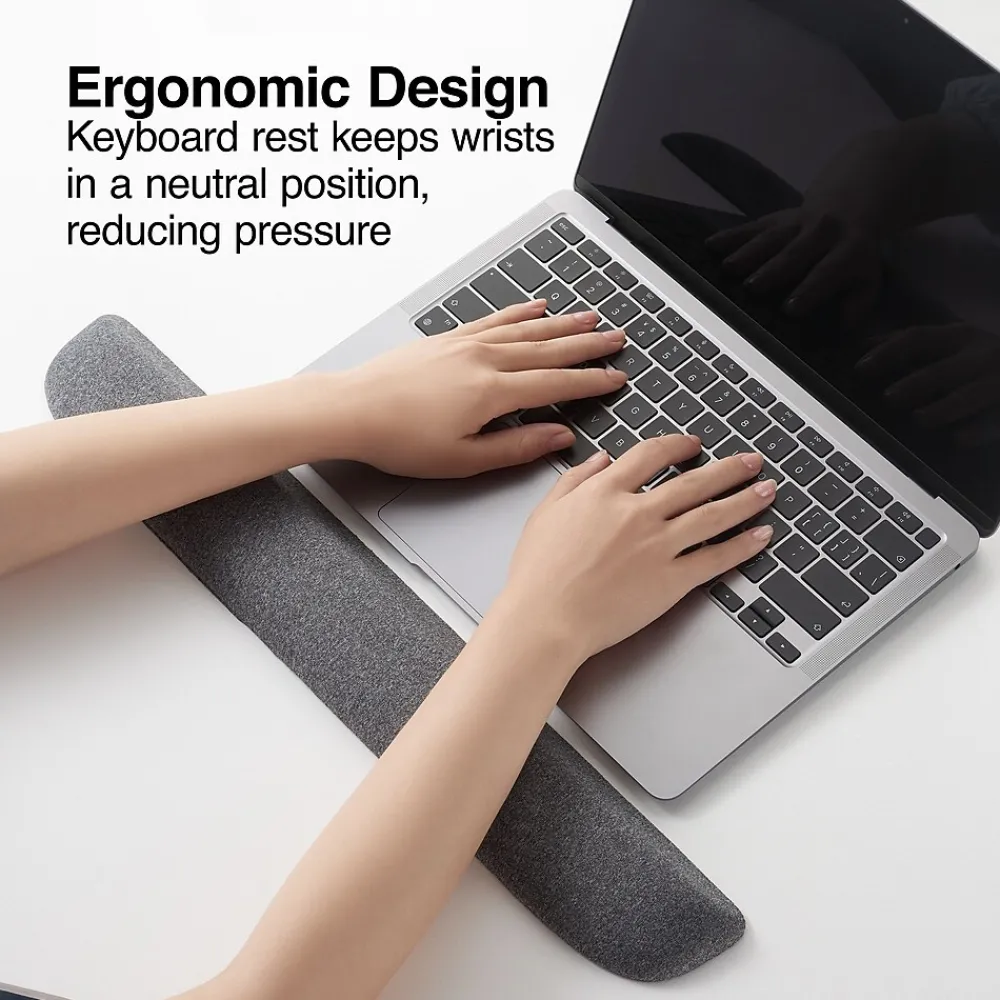 Outlet Staples TECH Gel Non-Skid Wrist Rest, (53330) Gray