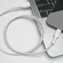 Lightning to USB-A Charging Cable, 6.6 ft., White (ST62331)<Staples TECH Hot