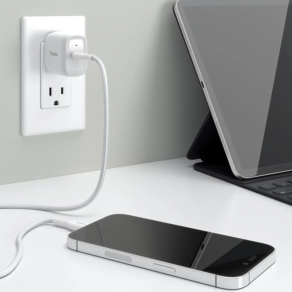 USB-C Wall Charger, 20W, White (NX60446)<Staples TECH Online