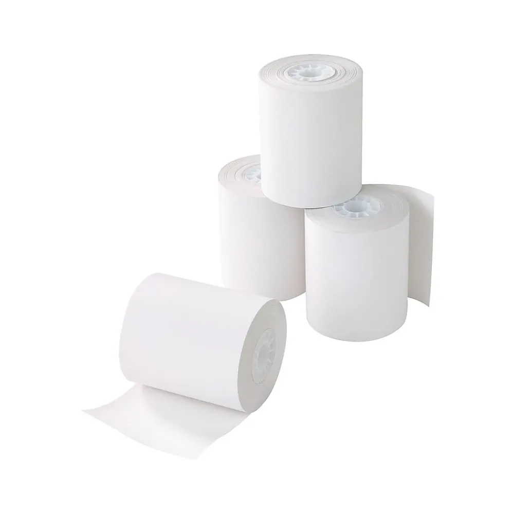 Pos Paper*Staples Thermal Cash Register/POS Rolls, 1-Ply, 2 1/4" x 80', BPA Free, 50/Carton (18226-CC)