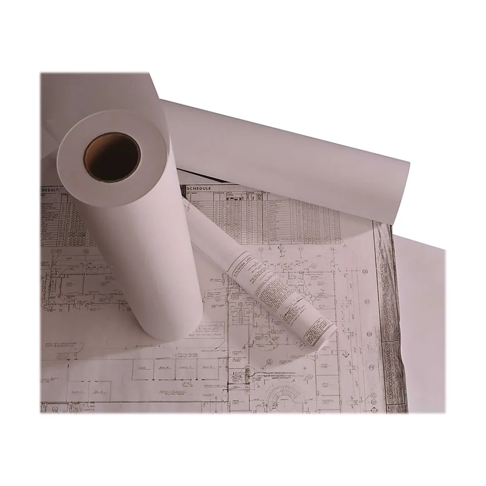Wide Format Paper*Staples Wide Format Engineering Paper, Matte, 24" x 500', 2/Carton (26659-CC)