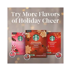 Starbucks Gingerbread Coffee Keurig K-Cup Pods, Light Roast, 22/Box (12449103)