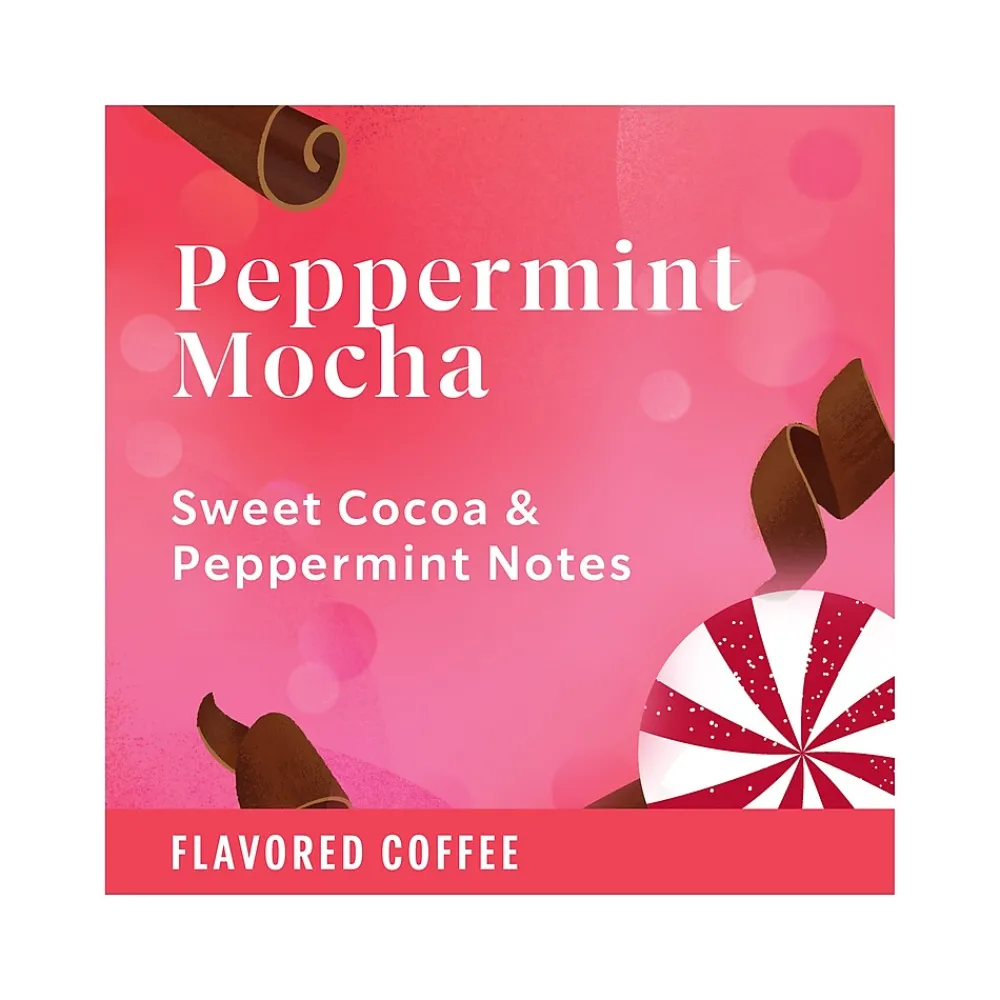 Starbucks Peppermint Mocha Coffee Keurig K-Cup Pods, Light Roast, 22/Box (12437832)