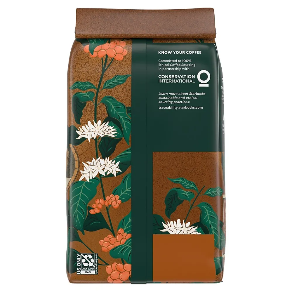 Starbucks Pike Place Decaf Ground Coffee, Medium Roast, 16 oz. (SBK96781)