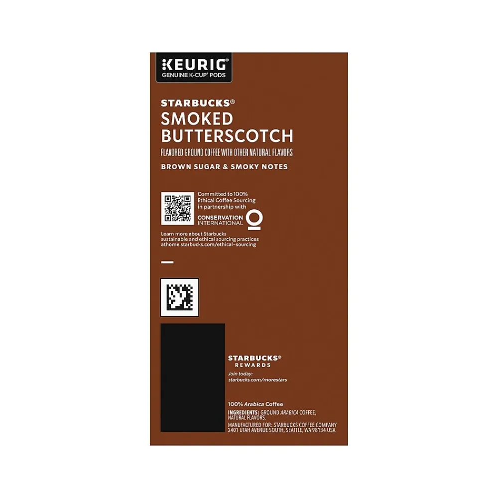 Starbucks Smoked Butterscotch Coffee Keurig® K-Cup® Pods, Light Roast, 22/Box (12560913)