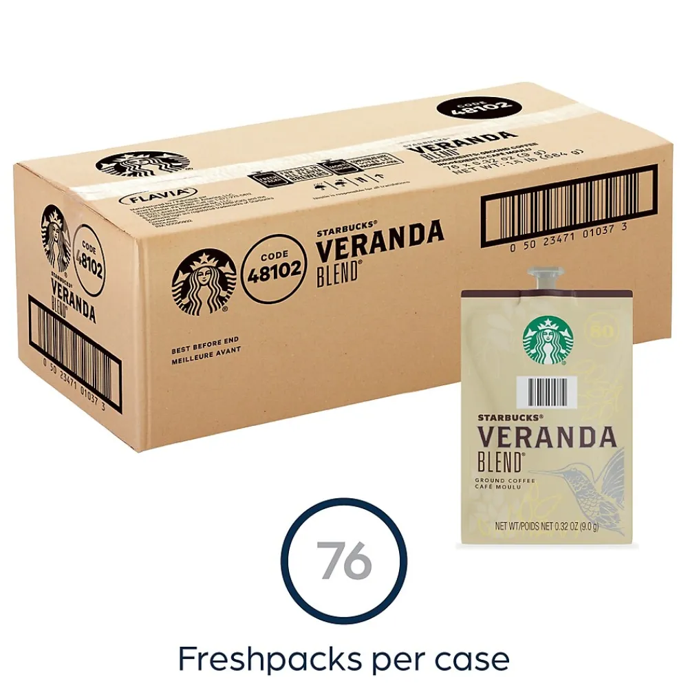 Starbucks Veranda Blend Coffee Flavia Freshpack, Blonde Roast, 80/Carton (MDR01037)