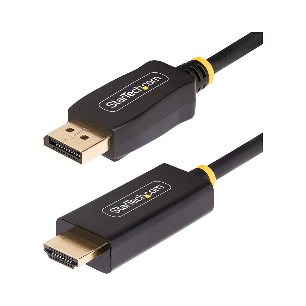 StarTech 6' Active DisplayPort to HDMI Cable, Male to Male, Black (6F-DP-HDMI-4K60-HDR)