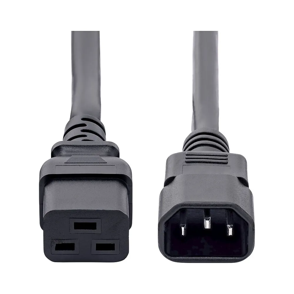 StarTech 6' C14 to C19 Power Cable, Male to Female, Black (PXTC14C19146)