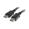 StarTech 25' DisplayPort® Audio Video Cable With Latches M/M, Black