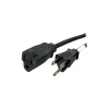 StarTech 6' Extension Cord, 14 AWG, Black (PAC101146)