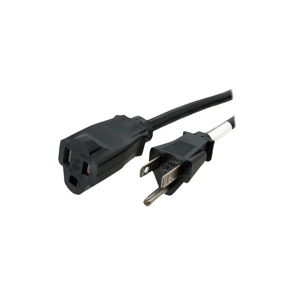 StarTech 6' Extension Cord, 14 AWG, Black (PAC101146)