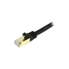 StarTech 35 ft Black Cat6a Shielded Patch Cable, Cat6a Ethernet Cable, 35ft Cat 6a STP Cable, Snagless RJ45, Long Ethernet Cord
