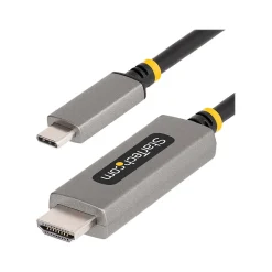 StarTech 3.3' 8K USB-C to HDMI Adapter Cable, Male to Male, Space Gray (134B-USBC-HDMI211M)