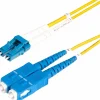 StarTech 49' LC Network to SC Network Networking Cable, Male, Yellow (SMLCSCOS215M)