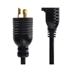 StarTech 1' NEMA L5-15P to NEMA 5-15R Power Cord, Male to Female, Black (W31C-4100-POWER-CORD)