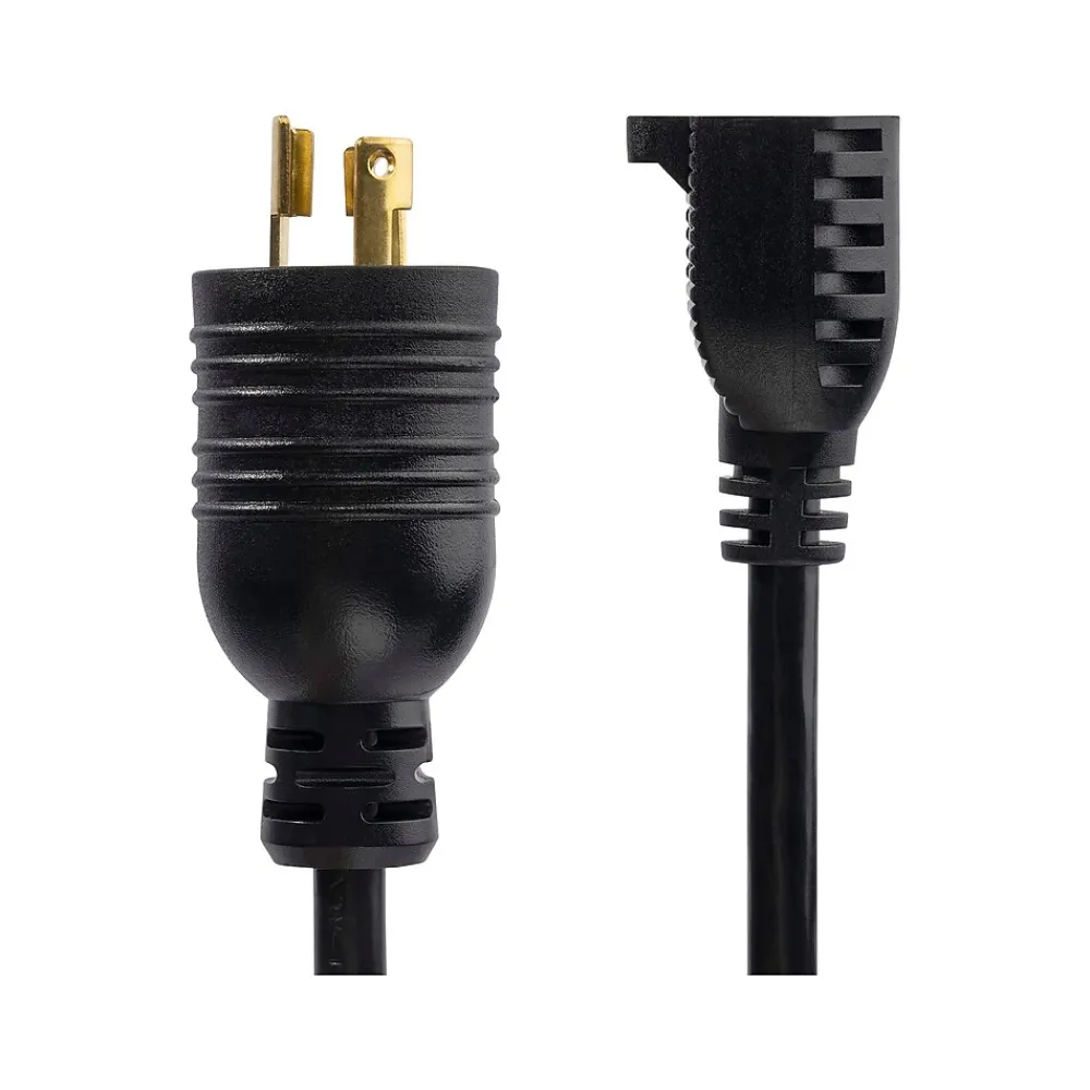 StarTech 1' NEMA L5-15P to NEMA 5-15R Power Cord, Male to Female, Black (W31C-4100-POWER-CORD)